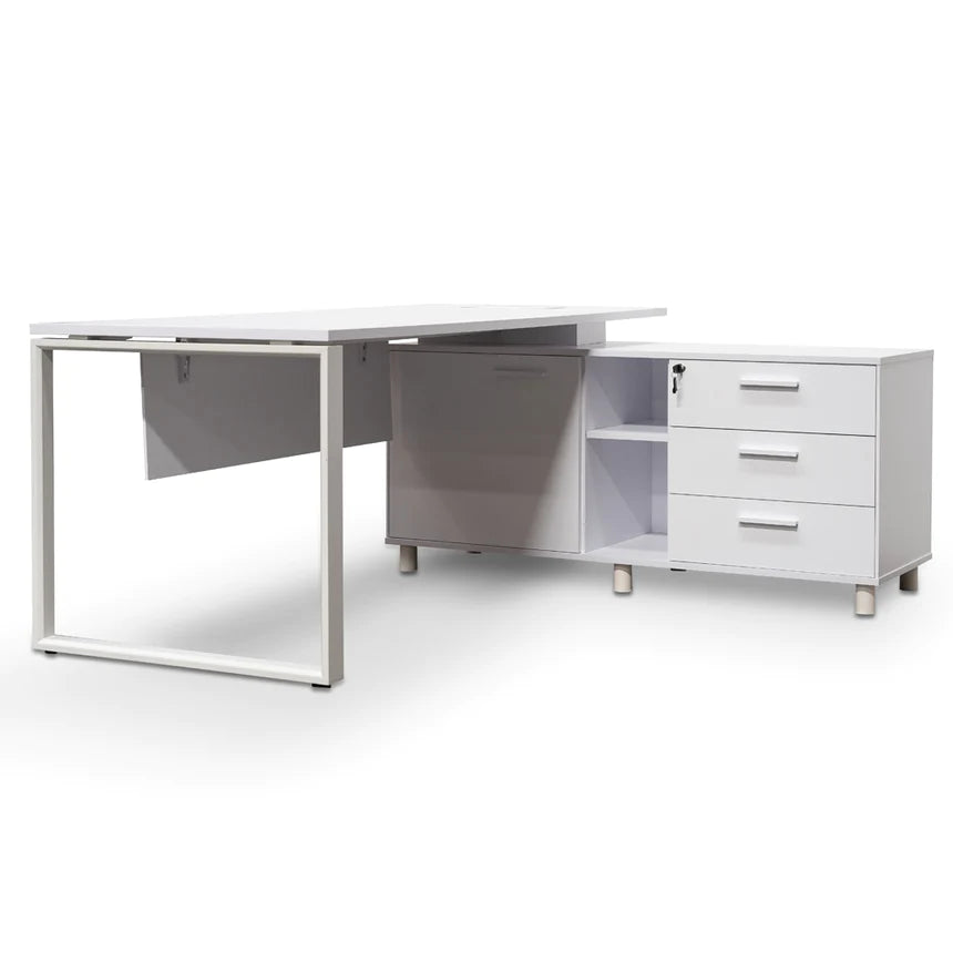 Inspire Zone Right Return Office Desk 180cms - White