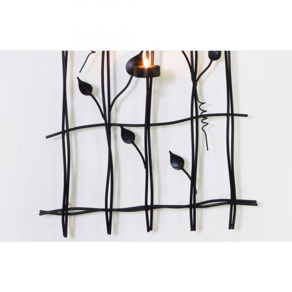 Intricate Leaves Tealight Holders Wall Hanging Decor