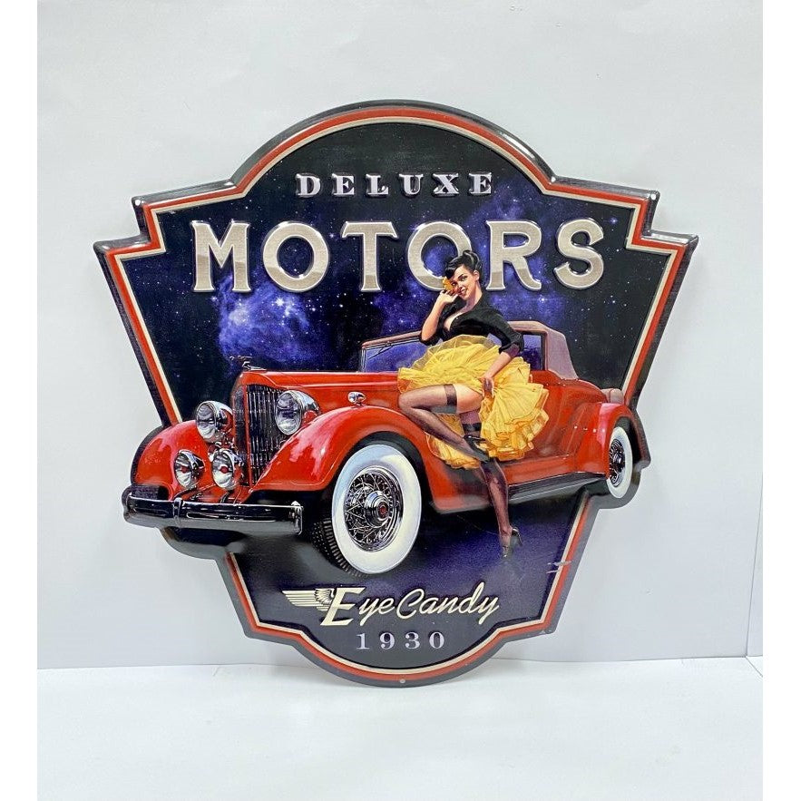 Iron Die Plate Beauty & Car Wall Decoration - Deluxe Motors