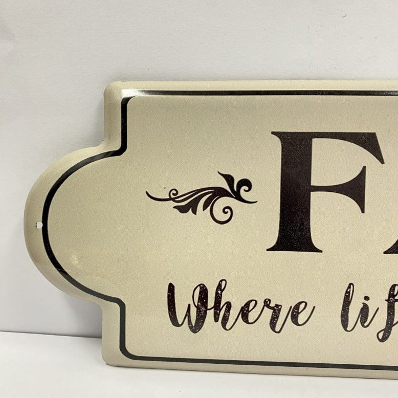 Iron Die Plate Beauty & Car Wall Decoration - Family