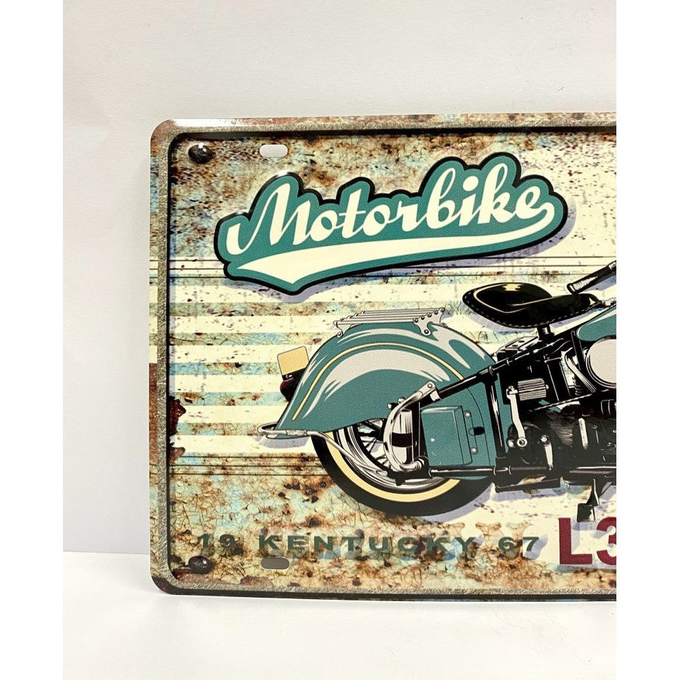Iron Die Plate Beauty & Car Wall Decoration - Motor Bike