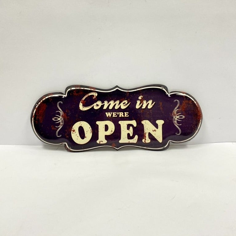 Iron Die Plate Beauty & Car Wall Decoration - Open