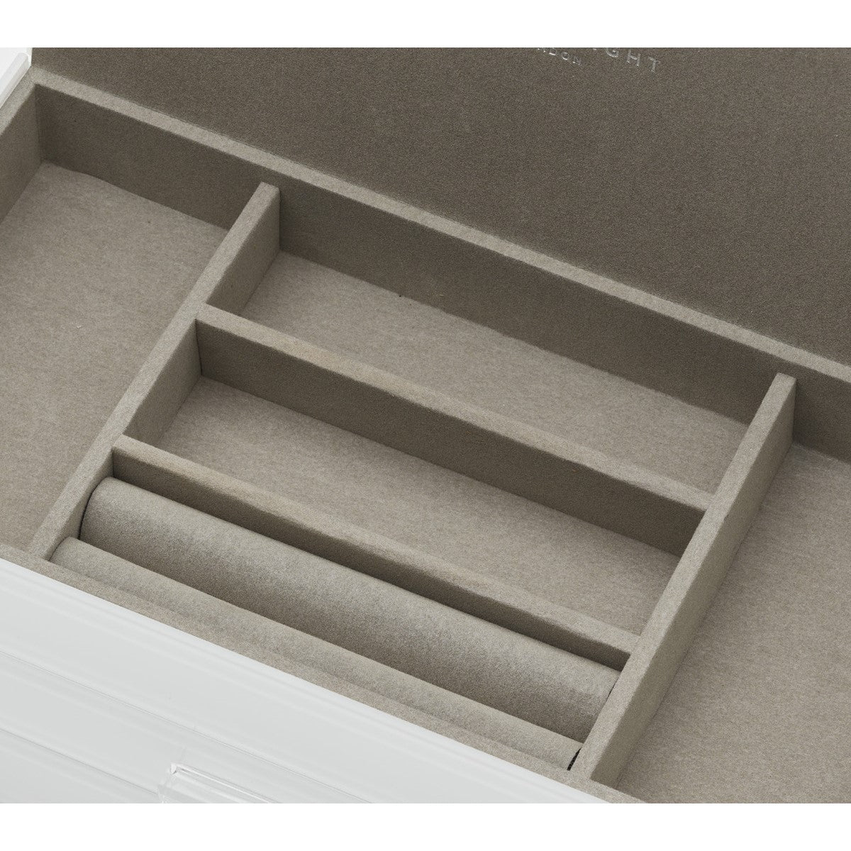 Personalised Isabella 3 Tiers Jewellery Box Large White