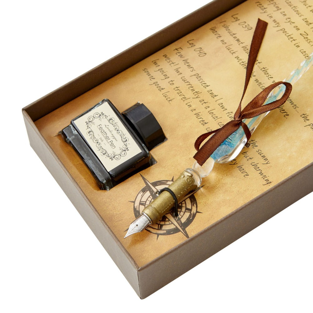 Islander Calligraphy Writing Set With Glass Pen