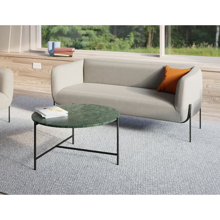 Italian Designer Marble Top Coffee Table 78cms (Available in 3 Colors)