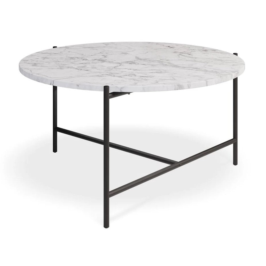 Italian Designer Marble Top Coffee Table 78cms (Available in 3 Colors)