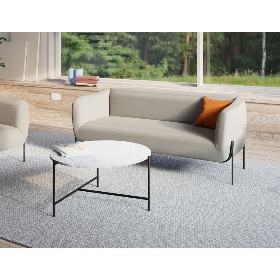 Italian Designer Marble Top Coffee Table 78cms (Available in 3 Colors)