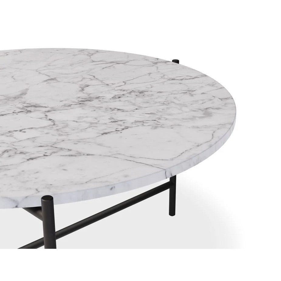 Italian Designer Marble Top Coffee Table 78cms (Available in 3 Colors)