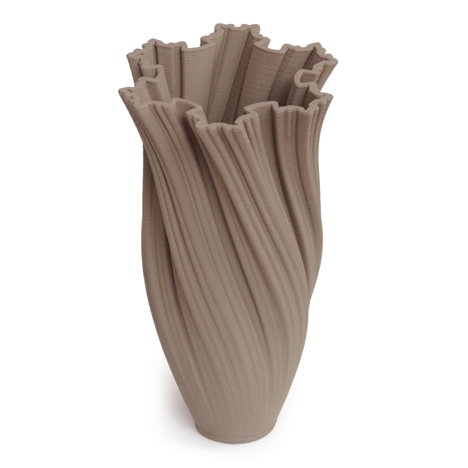 Ivy Dusty Rose Ceramic Vase - 24cms