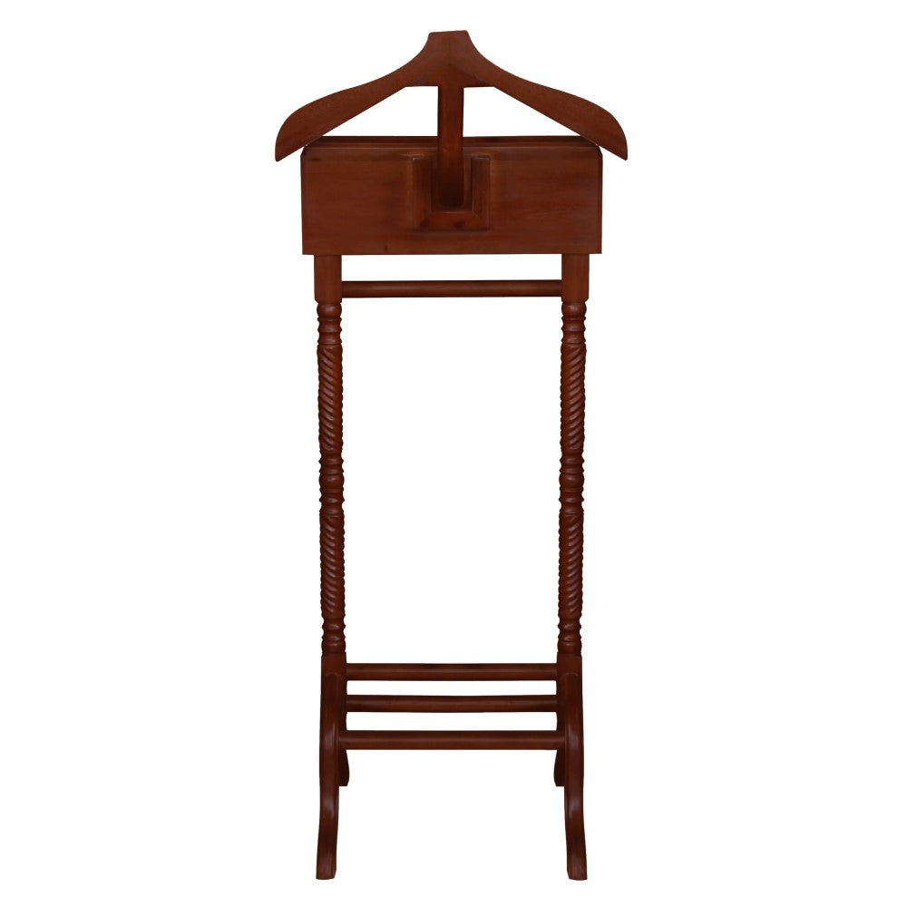 Jepara Heritage-Style 2-Drawer Valet - Mahogany