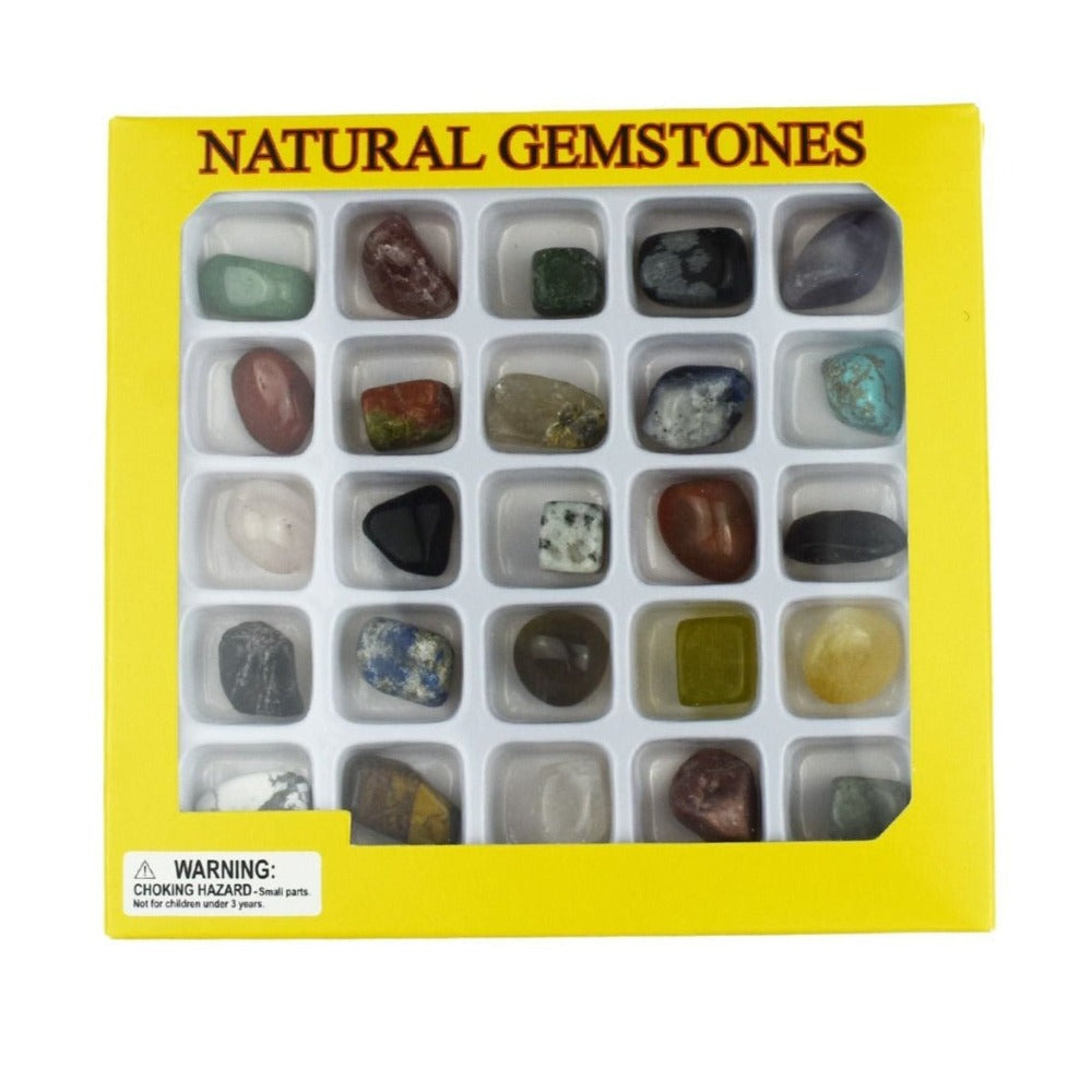 25 Pieces Natural Gemstones Collection