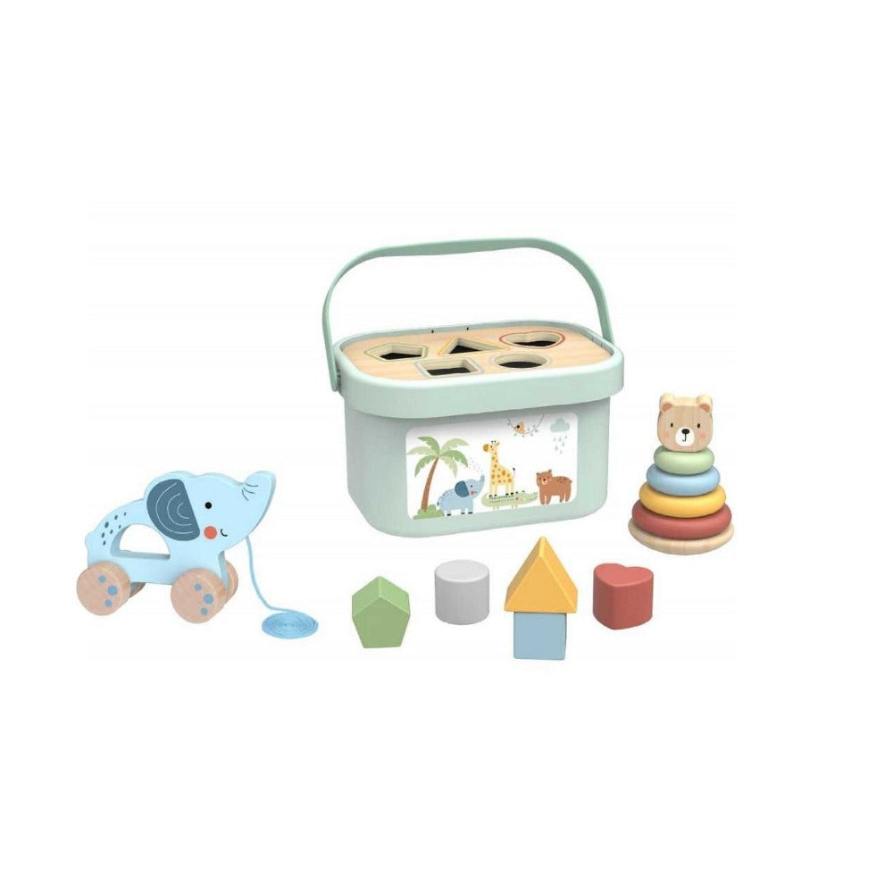 Toddlers Animals 3 in 1 Toys in Carry Bucket
