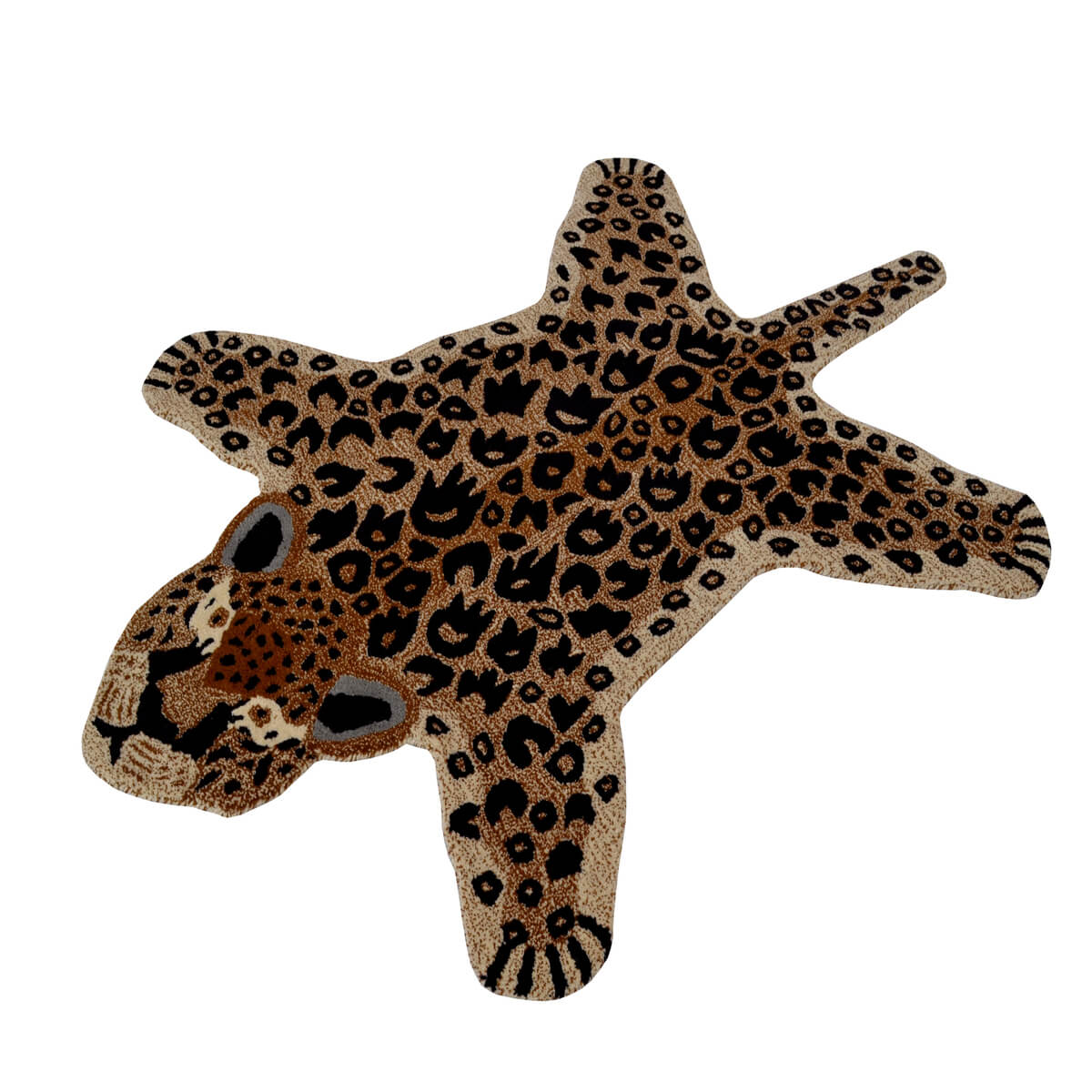 Jungle Leopard Kids Woolen Rug
