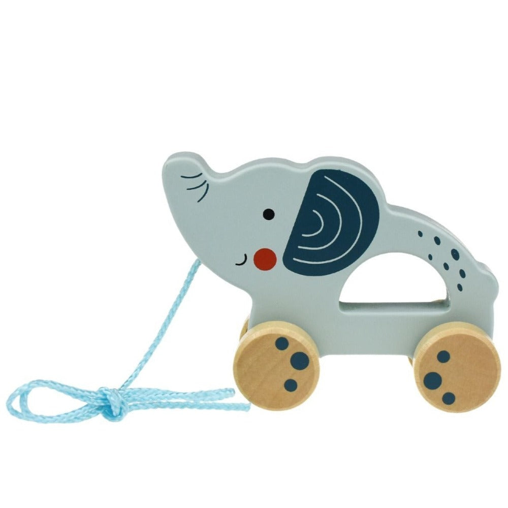 Jungle Wooden Pull Along Toy - Elephant