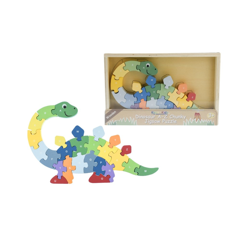 Jurassic Dino ABC Jigsaw - Chunky Wooden Puzzle