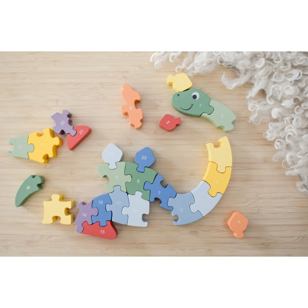 Jurassic Dino ABC Jigsaw - Chunky Wooden Puzzle