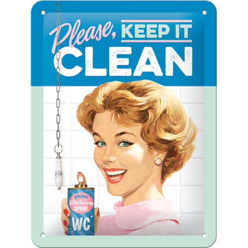 Keep it Clean - Small Sign Board 15 x 20cm