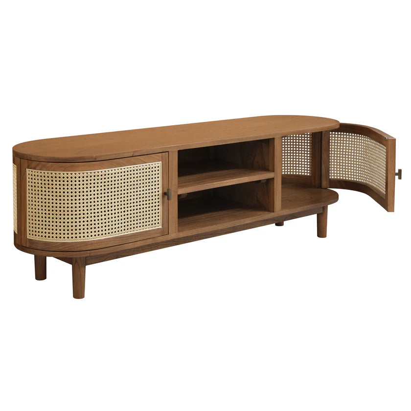 Kelly Solid Wood 2-Door Entertainment Unit - 150cms