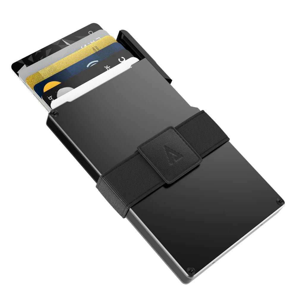KeySmart Statik Aluminum Wallet - Holds Up to 15 Cards