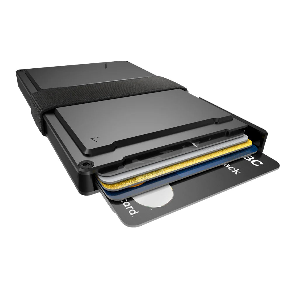 KeySmart Statik Aluminum Wallet - Holds Up to 15 Cards