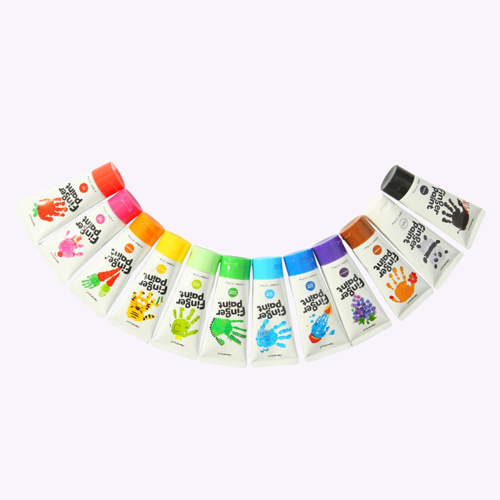 Kids 12 Colours Finger Paint Kit