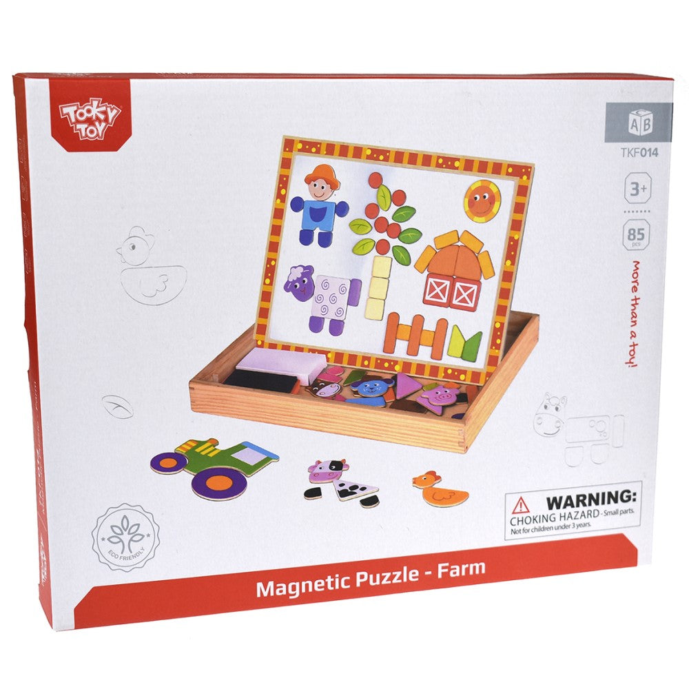 Kids 2 In 1 Farm Magnetic Puzzle In Box