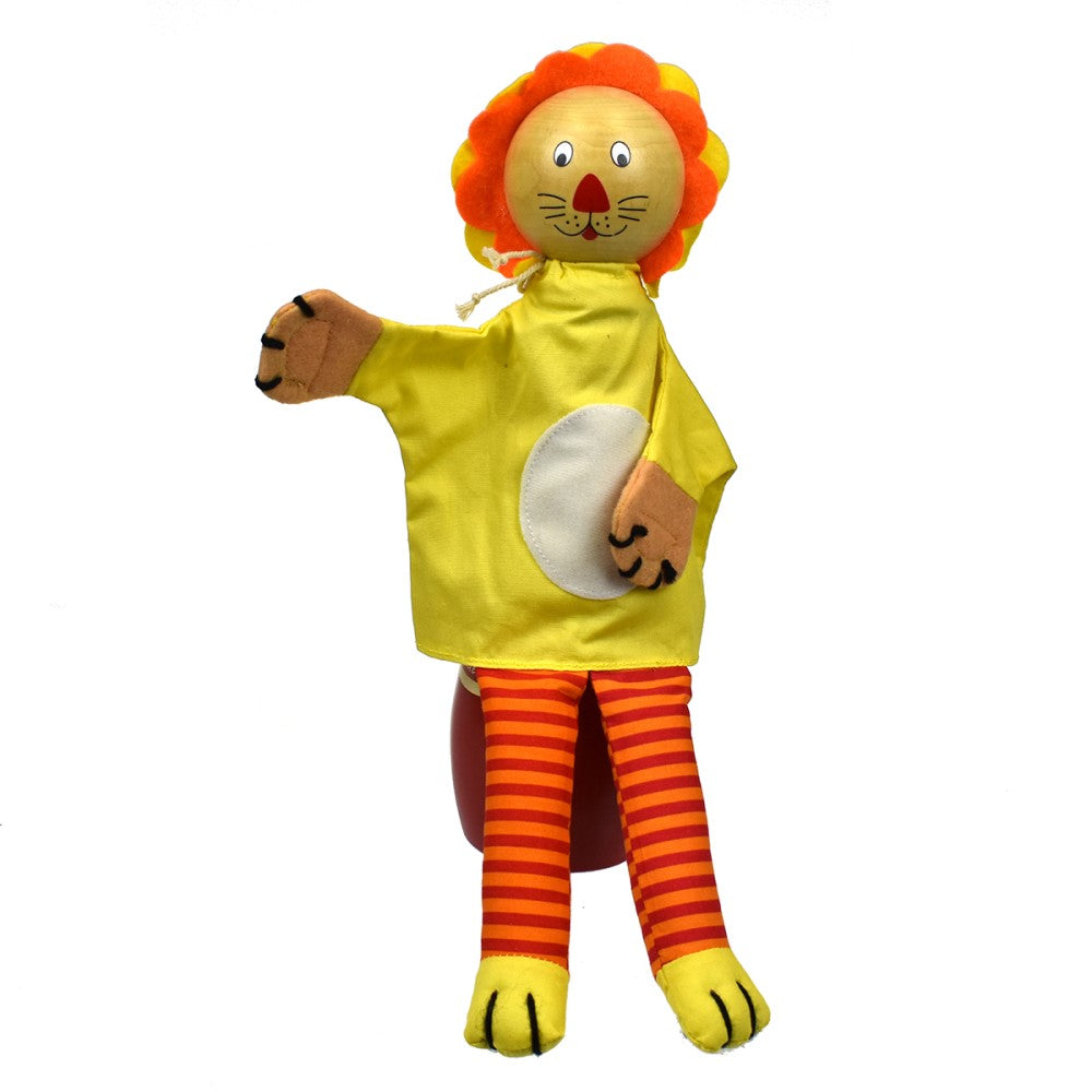 Kids 33cms Hand Puppet - Cowardly Lion