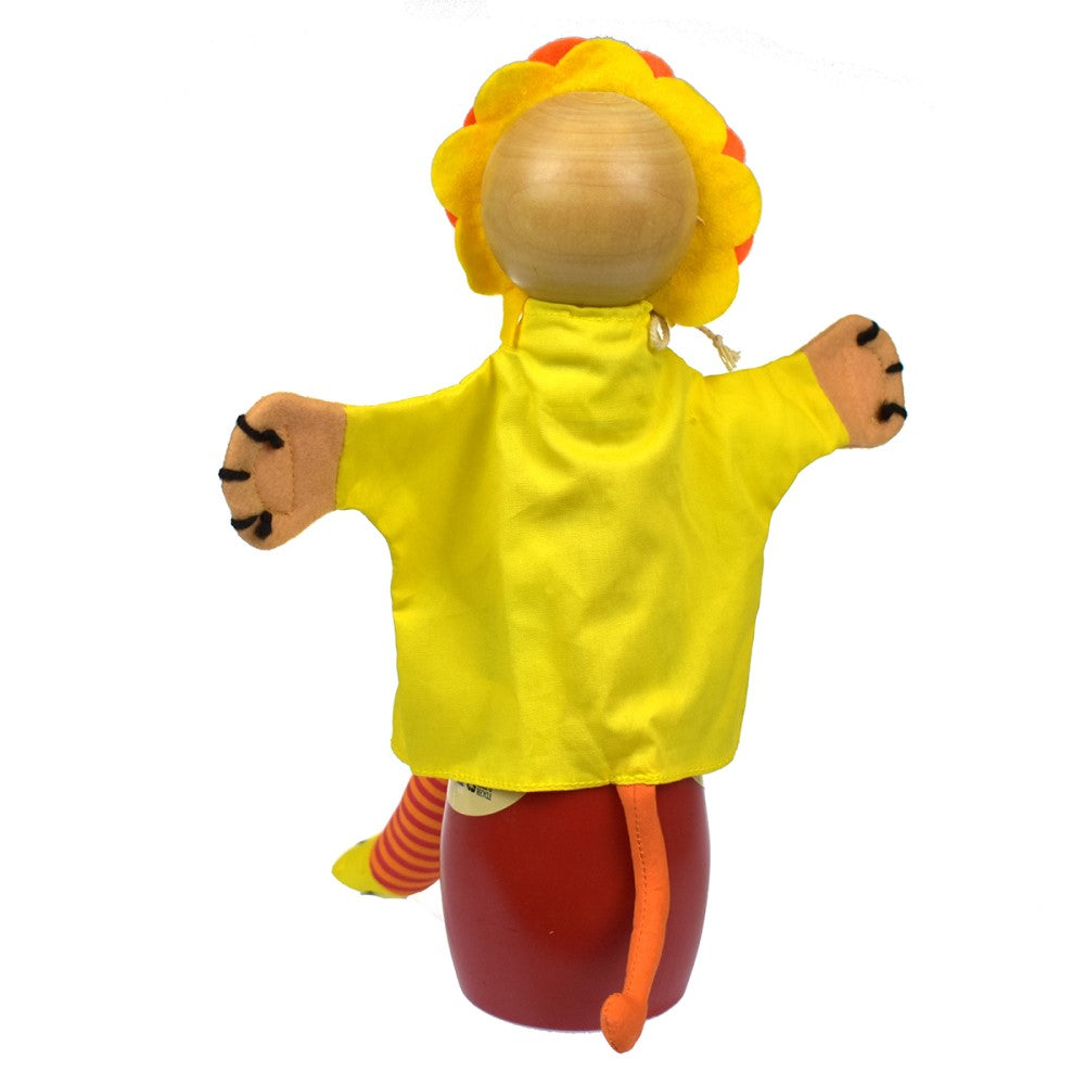 Kids 33cms Hand Puppet - Cowardly Lion