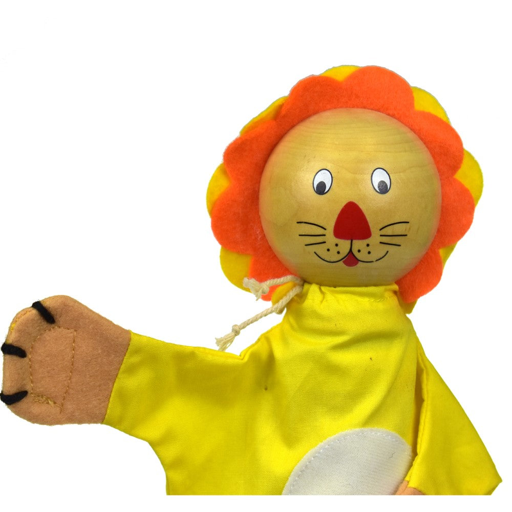 Kids 33cms Hand Puppet - Cowardly Lion