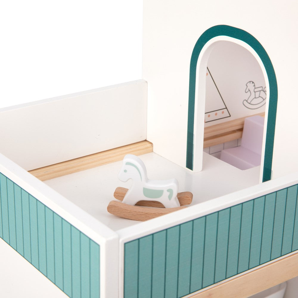 Kids 3 Storey Modern Dollhouse Playset
