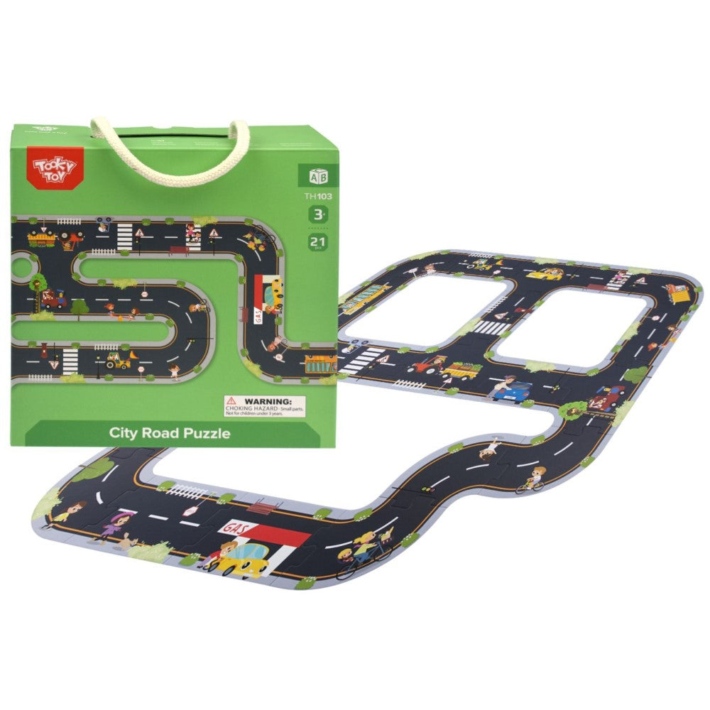 Kids City Road 20 Pieces Puzzle Playset