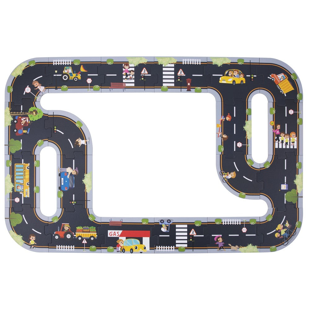 Kids City Road 20 Pieces Puzzle Playset