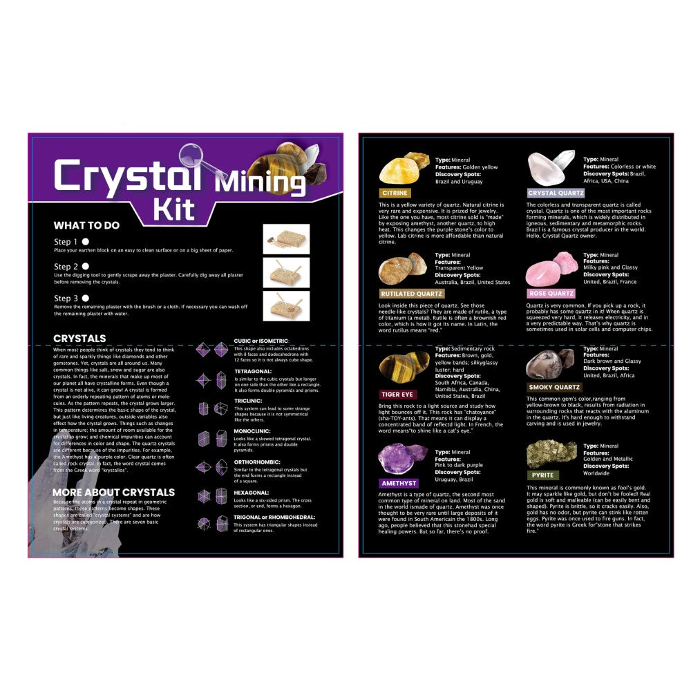 Kids DIY Crystal Mining Kit