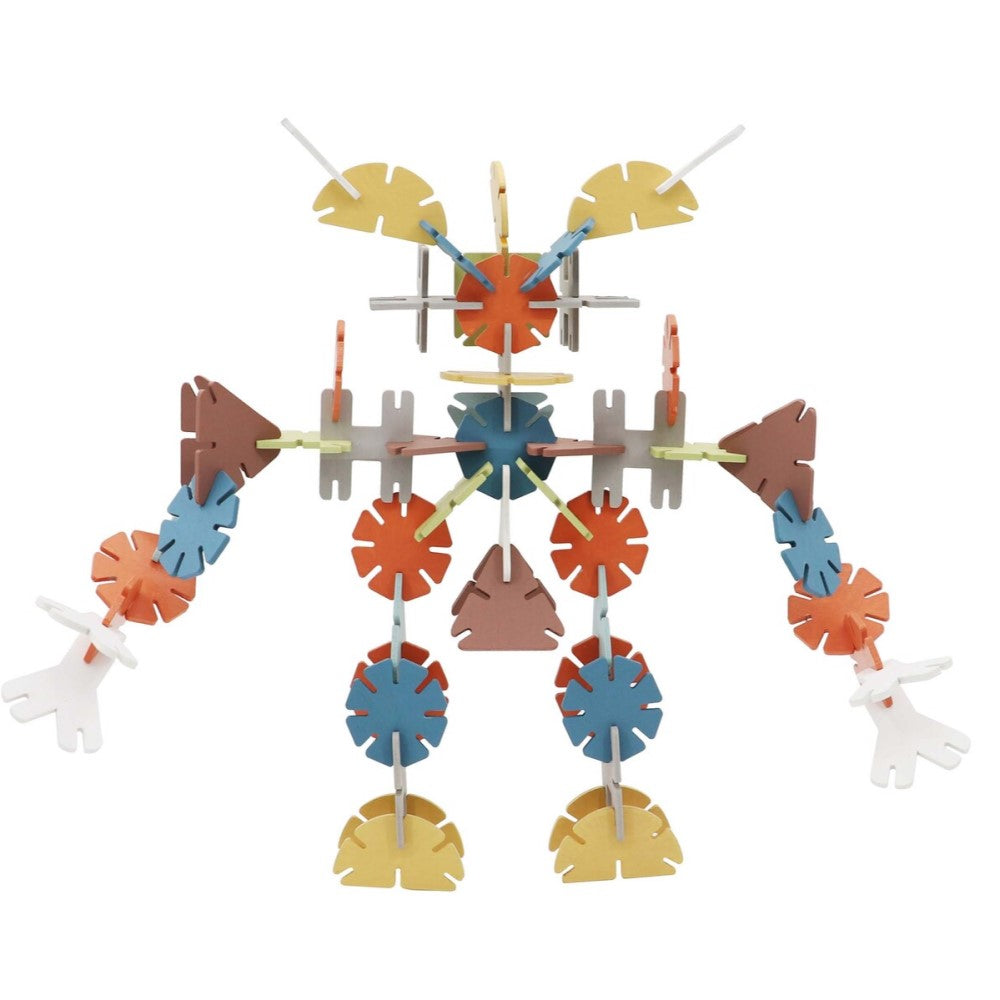 Kids Geometric Shapes Connecting Blocks Game