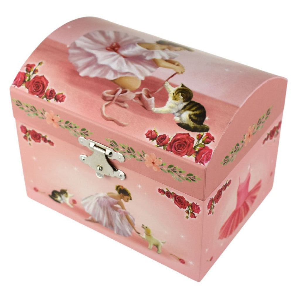 Cat & Ballerina Kids Keepsake Music Box