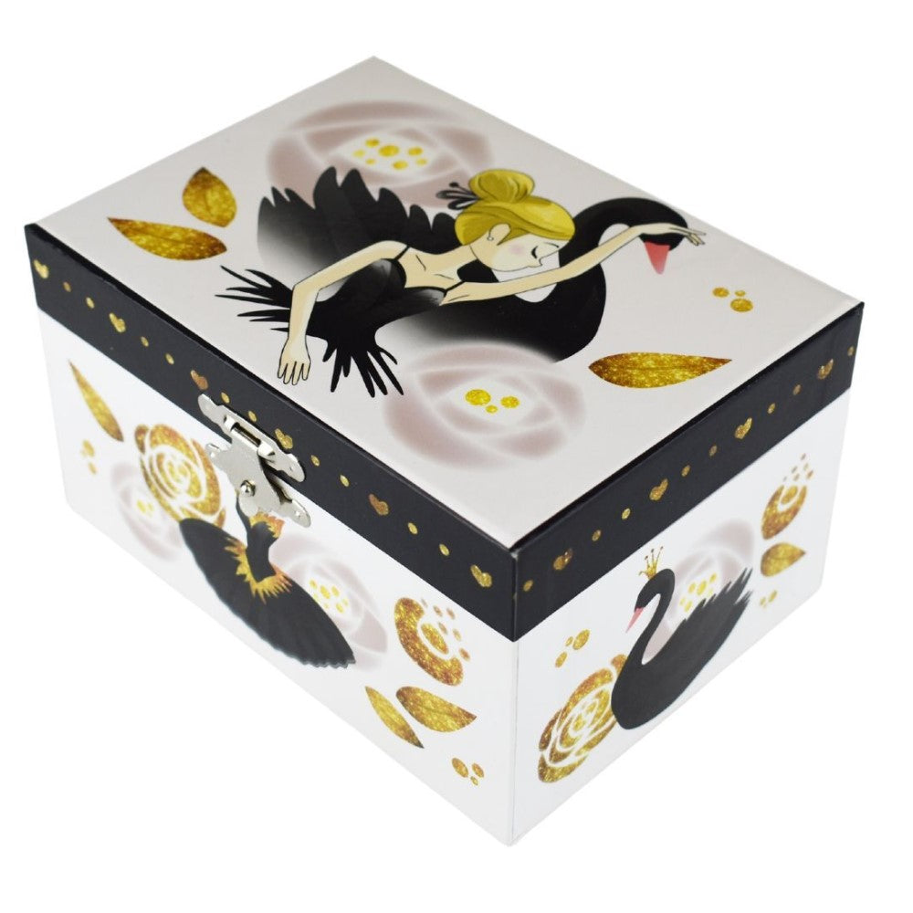 Midnight Ballerina & Swan Kids Keepsake Music Box