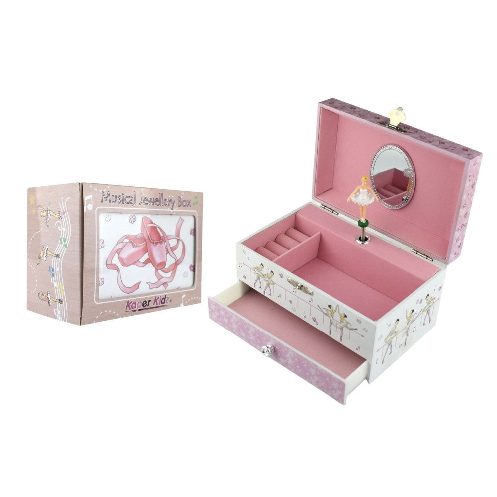 Ballet Shoe Kids Keepsake Music Box With Drawer