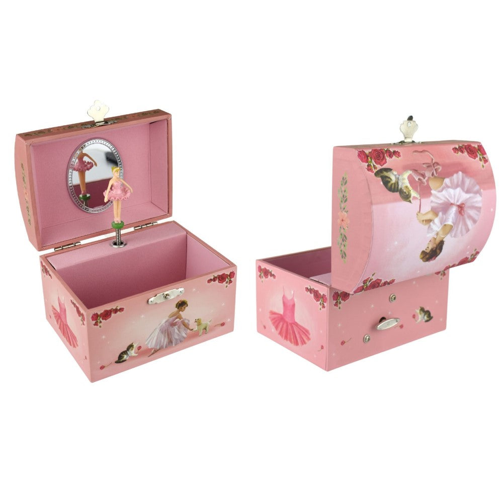 Cat & Ballerina Kids Keepsake Music Box