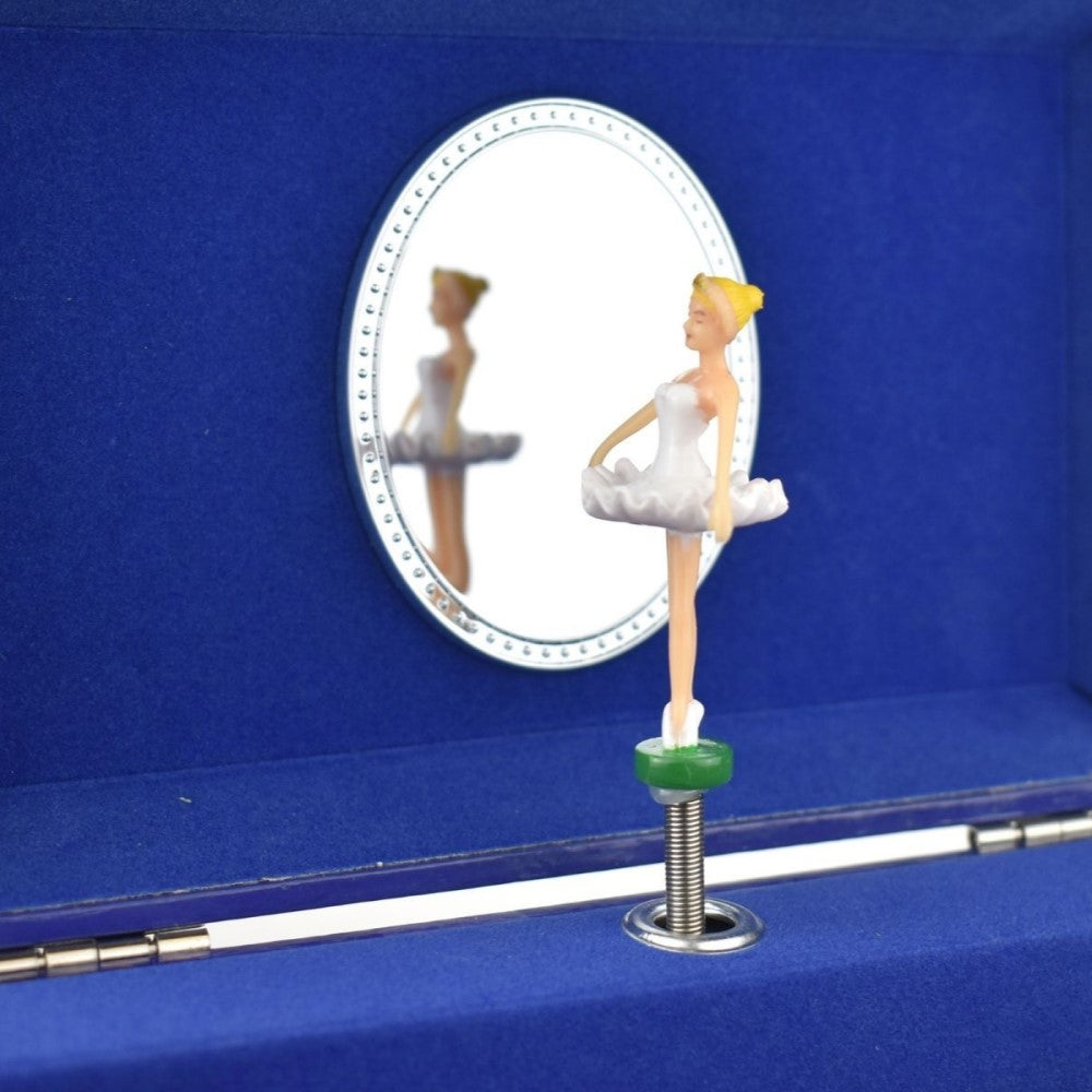 Ballerina & Swans Kids Keepsake Music Box With Drawer