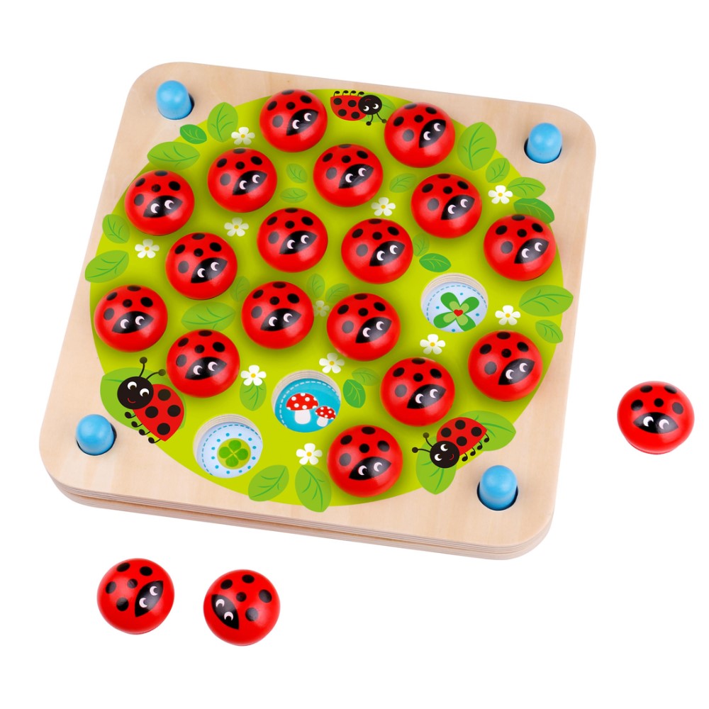 Kids Ladybug Matching Memory Board Game