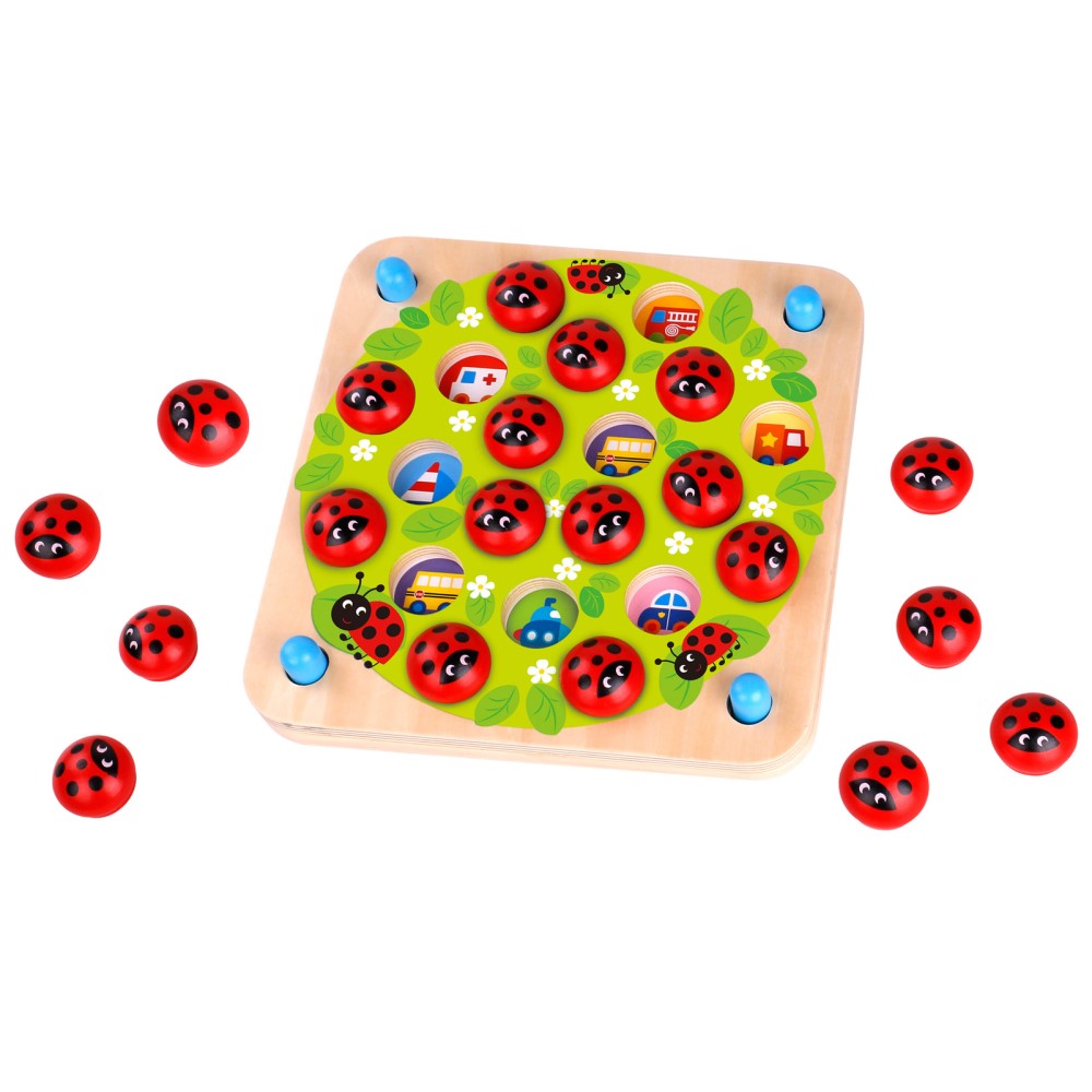 Kids Ladybug Matching Memory Board Game