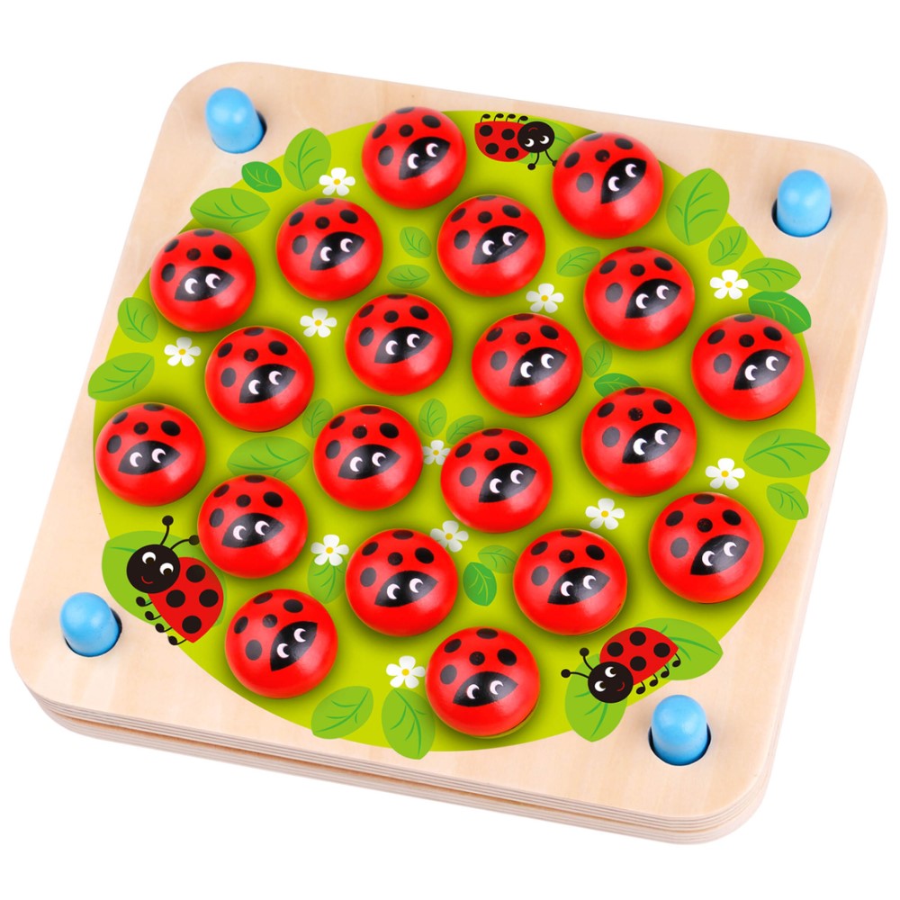 Kids Ladybug Matching Memory Board Game