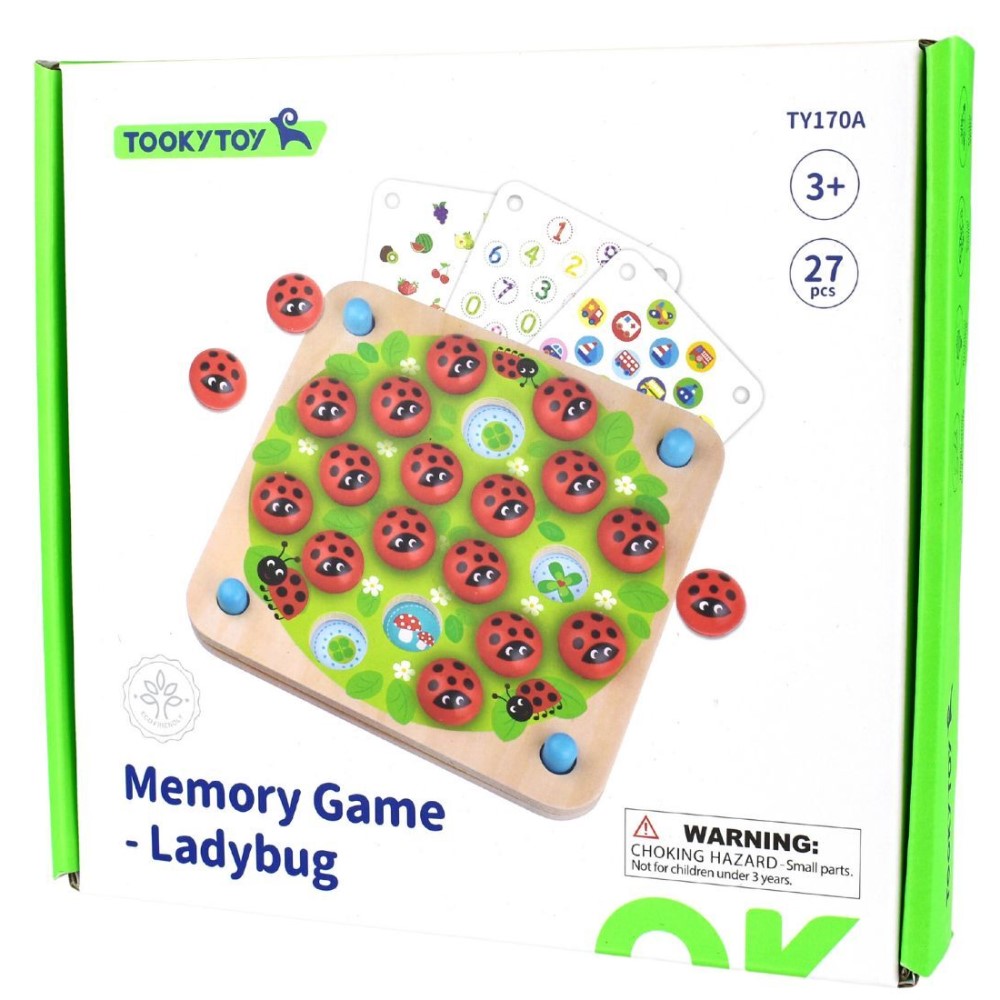 Kids Ladybug Matching Memory Board Game