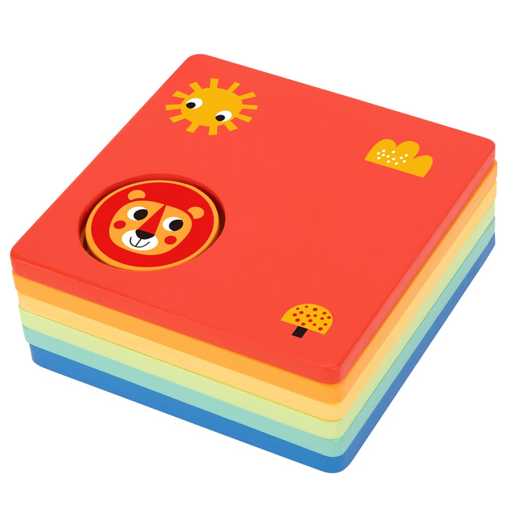 Kids Logic Shape Sorter Animal Tiles Game