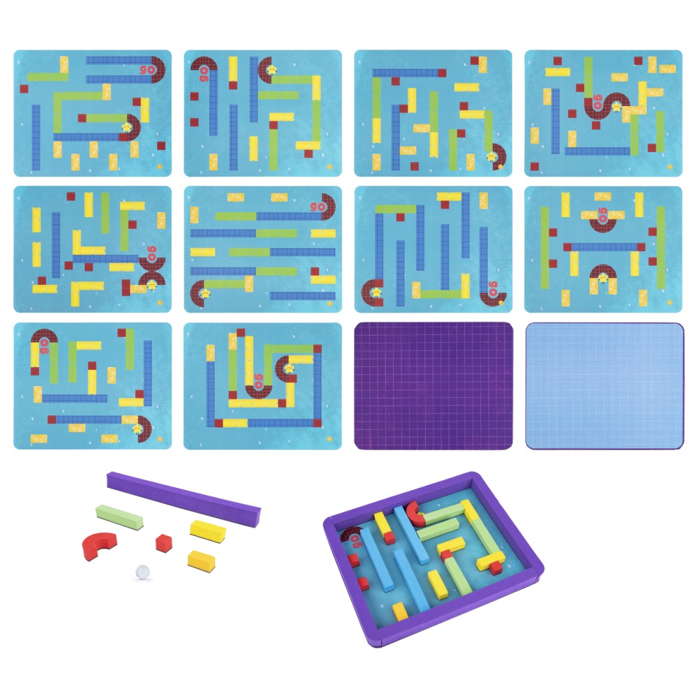 Kids Magnetic Maze Marble Run Kit Puzzle Game