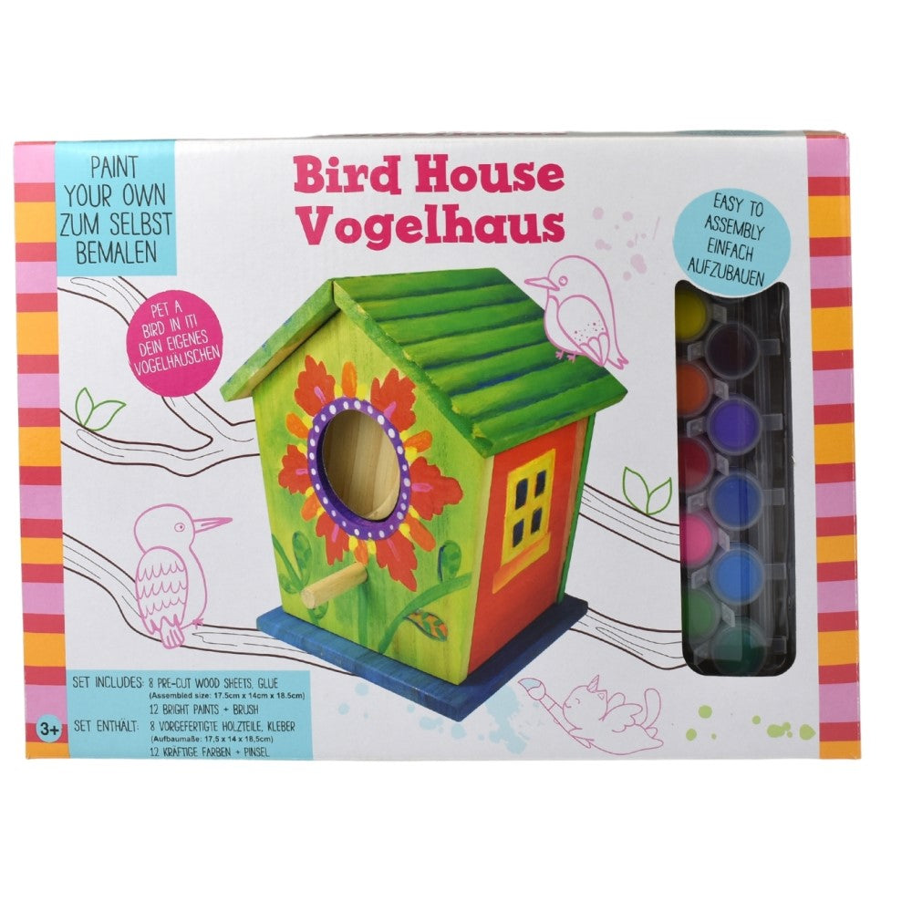 Kids Paint Your Own Bird House Craft Kit