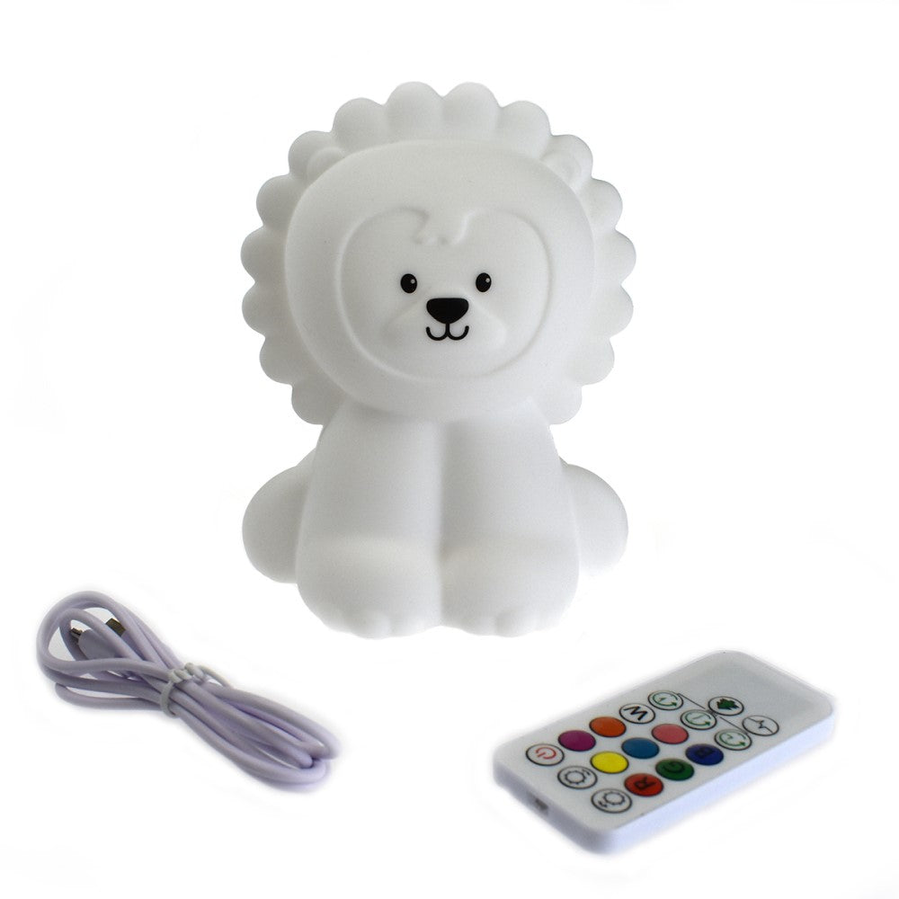 Kids Rechargeable Night Light With Remote Rory the Lion
