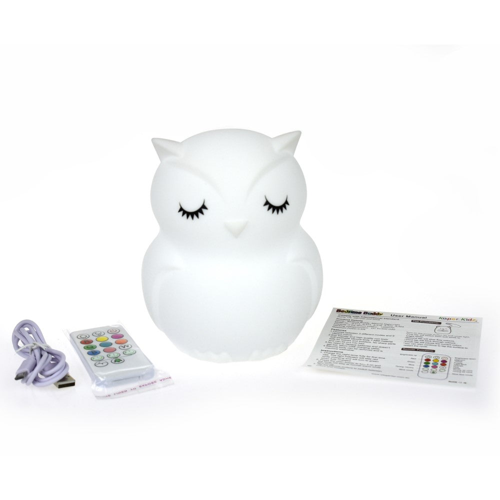 Kids Rechargeable Night Light With Remote Blinky the Owl