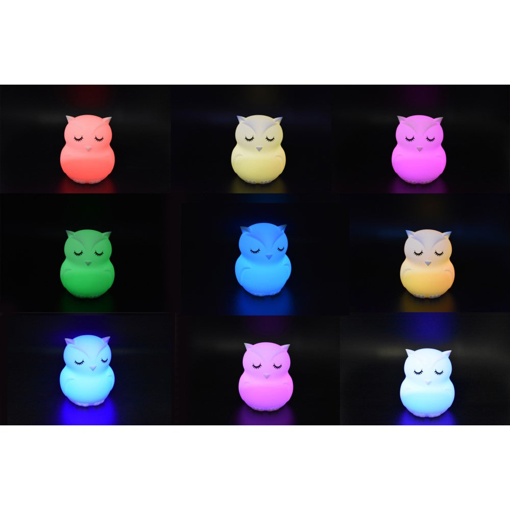 Kids Rechargeable Night Light With Remote Blinky the Owl