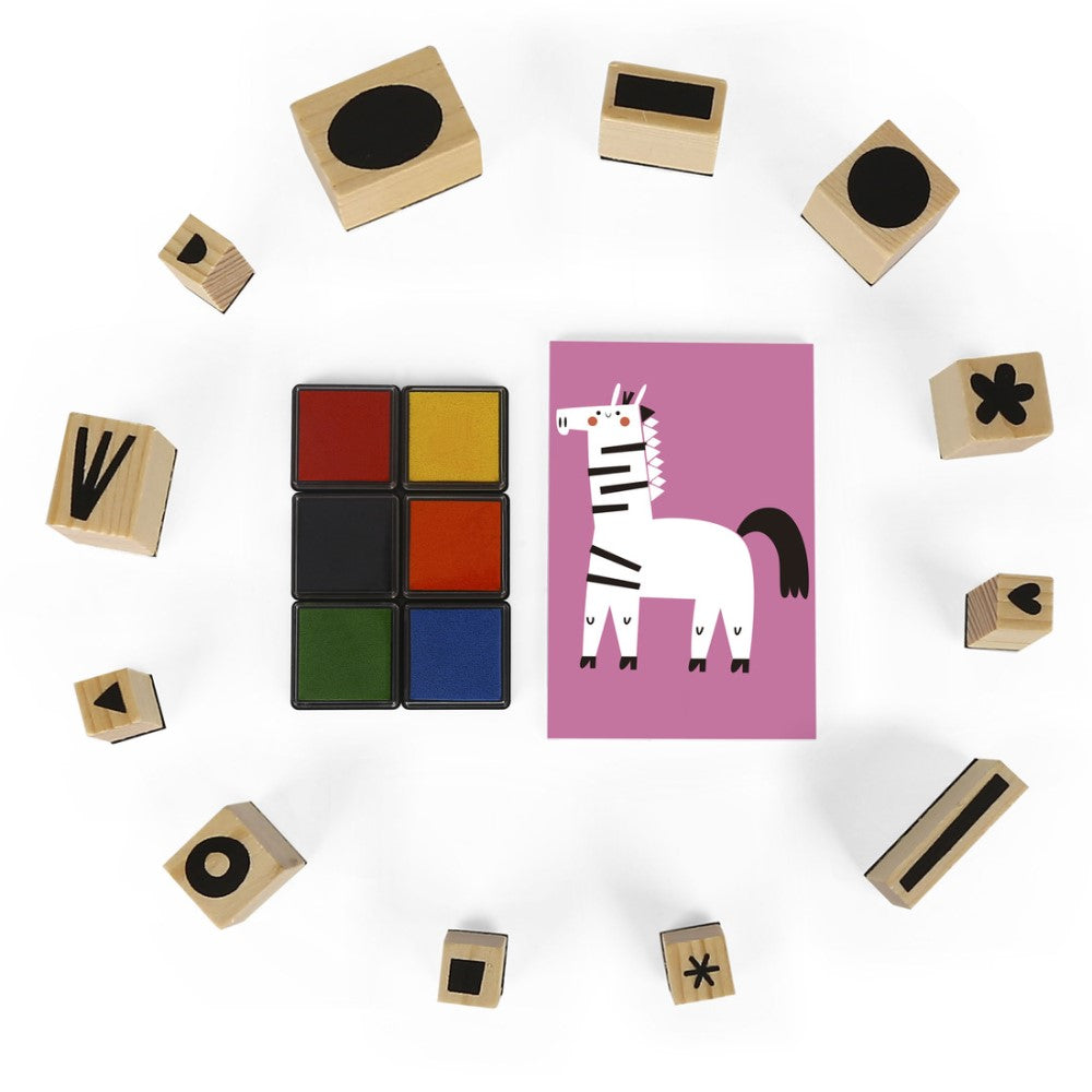 Kids Stamp Ink Paint Art Craft Kit